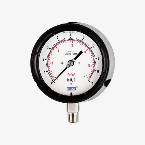 Капсульний манометр 612.34 / 632.34 / 633.34, мідний сплав або нержавіюча сталь