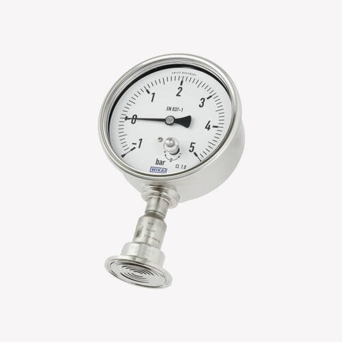 Манометр у гігієнічному виконанні зі встановленою розділювальною діафрагмою DSS22P