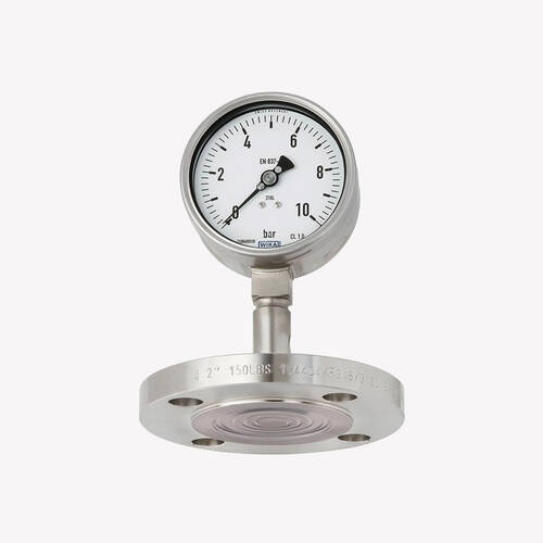 Манометр зі встановленою розділювальною діафрагмою DSS27M за EN 837-1