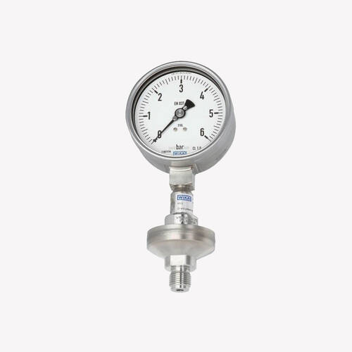 Манометр зі встановленою розділювальною діафрагмою DSS34M за EN 837-1