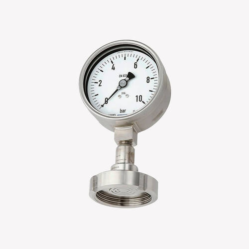 Манометр зі встановленою розділювальною діафрагмою DSS18F за EN 837-1