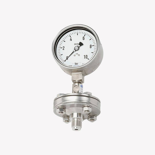 Манометр зі встановленою розділювальною діафрагмою DSS10M за EN 837-1 
