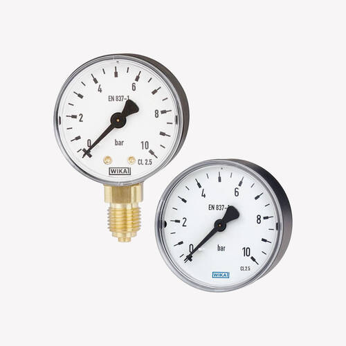 Манометр із трубкою Бурдона 111.10 / 111.12, мідний сплав