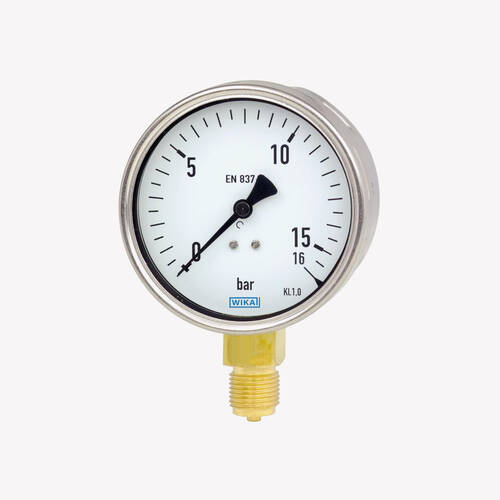 Манометр із трубкою Бурдона 212.20, мідний сплав 