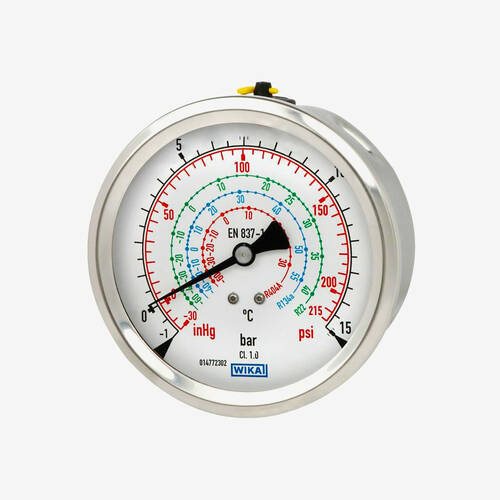 Манометр із трубкою Бурдона 112.28 / 132.28, мідний сплав або нержавіюча сталь