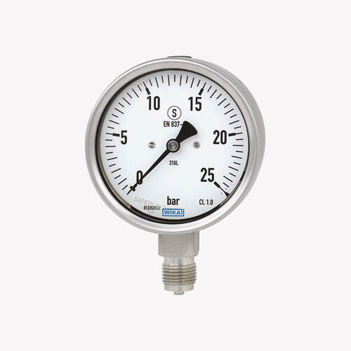 Манометр із трубкою Бурдона 232.30 / 233.30, нержавіюча сталь