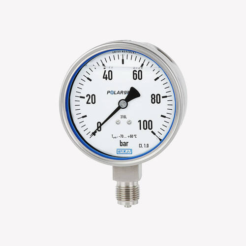 Манометр із трубкою Бурдона PG23LT, нержавіюча сталь