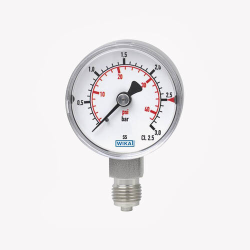 Манометр із трубкою Бурдона 131.11, нержавіюча сталь