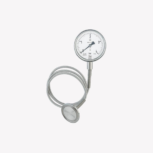 Манометр із розділювальною діафрагмою хомутного з’єднання MAN-RF...DRM-613