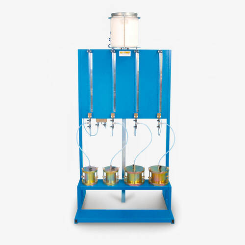 Вимірювач проникності на чотири комірки  з постійним напором / напором, що знижується