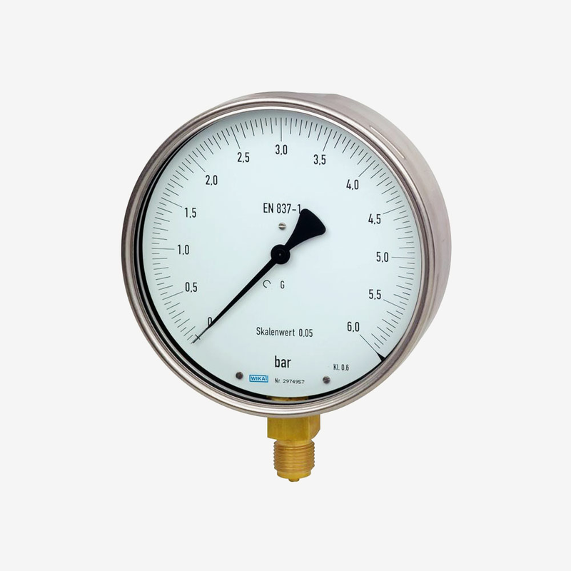 Механічний манометр 312.20, калібр, мідний сплав, рис. 0