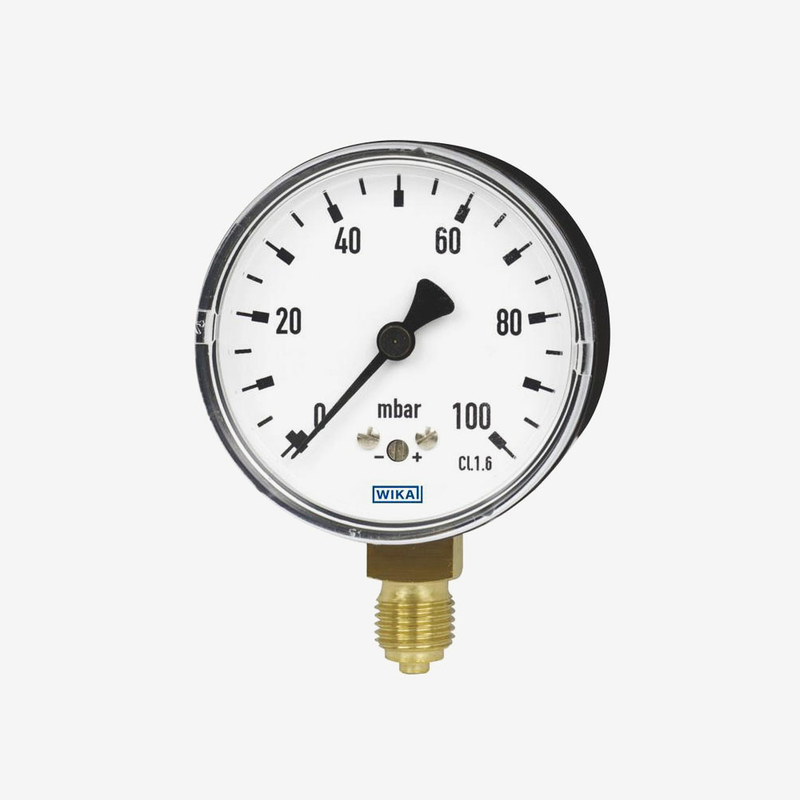 Капсульний манометр 611.10 / 631.10, мідний сплав або нержавіюча сталь, рис. 0