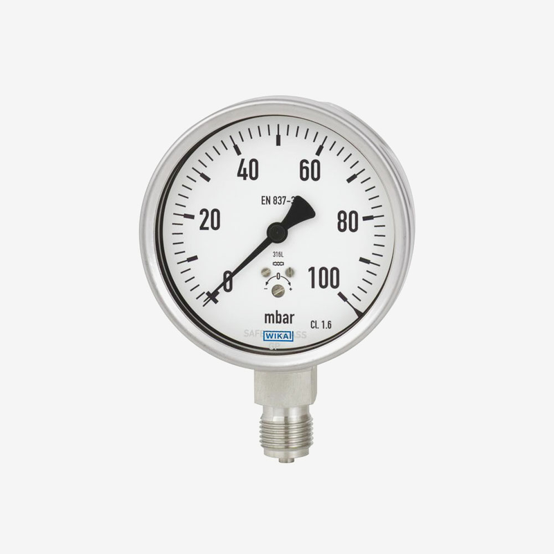 Капсульний манометр 632.50, нержавіюча сталь, рис. 0