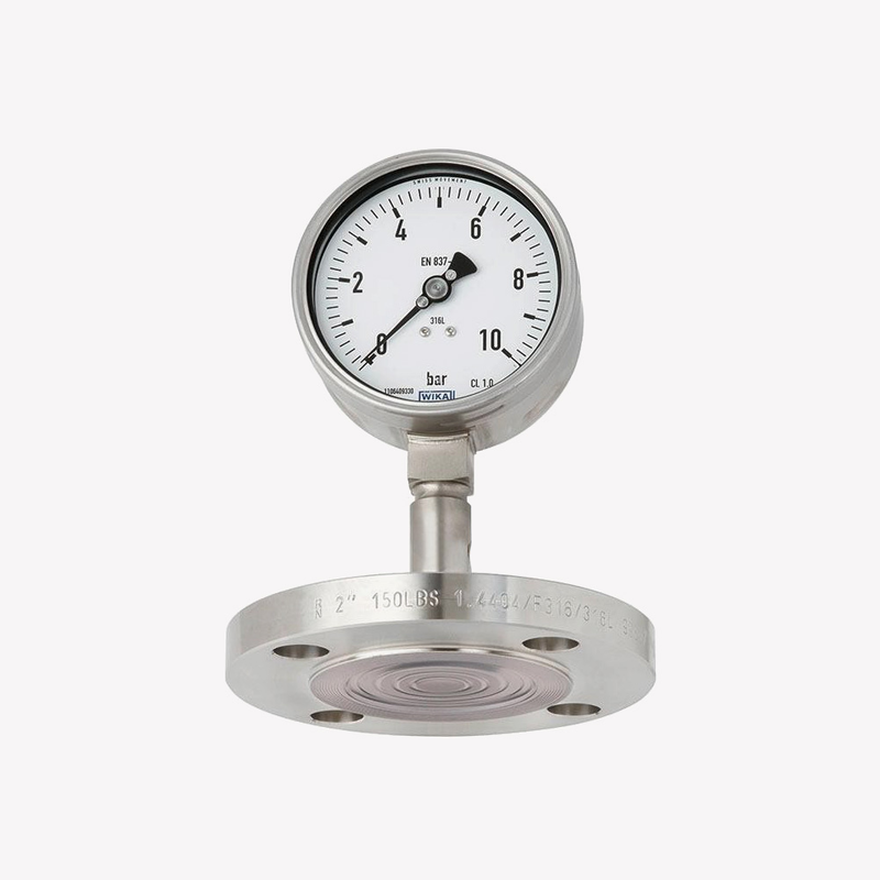 Манометр зі встановленою розділювальною діафрагмою DSS27M за EN 837-1, рис. 0