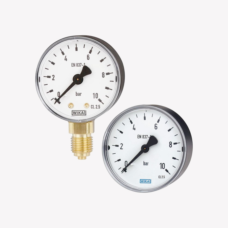 Манометр із трубкою Бурдона 111.10 / 111.12, мідний сплав, рис. 0