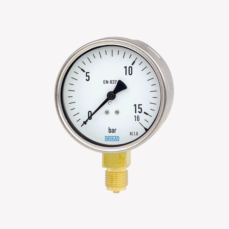 Манометр із трубкою Бурдона 212.20, мідний сплав , рис. 0