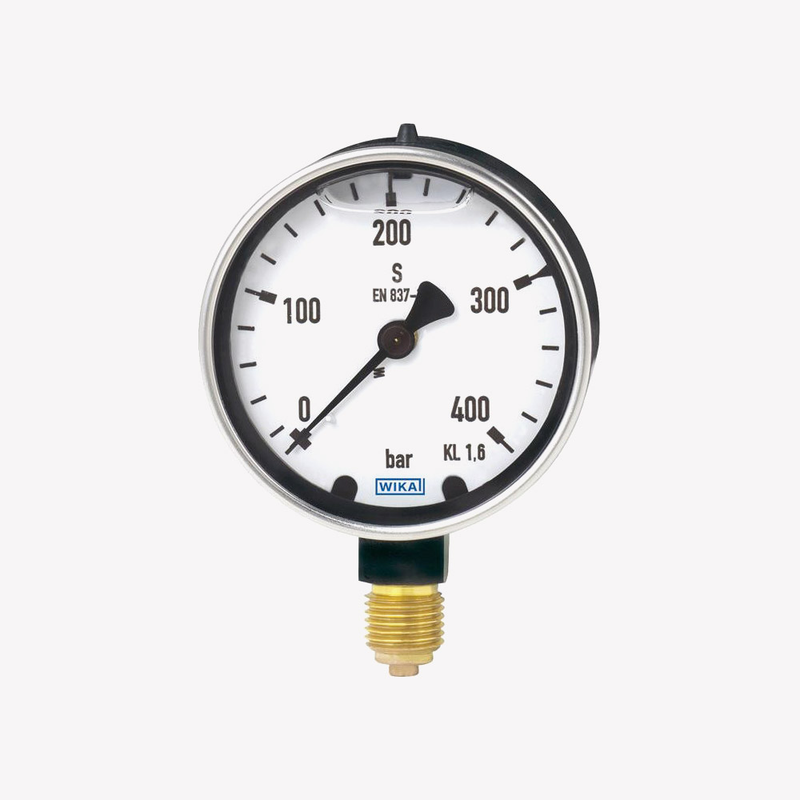 Манометр із трубкою Бурдона 213.40, мідний сплав, рис. 0