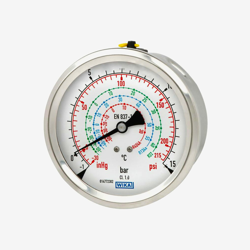 Манометр із трубкою Бурдона 112.28 / 132.28, мідний сплав або нержавіюча сталь, рис. 0