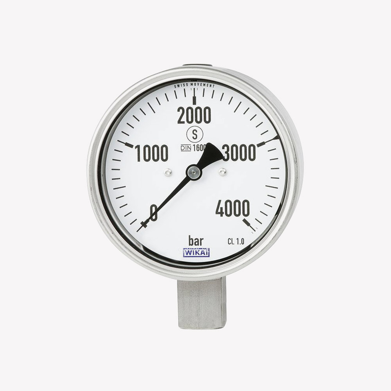 Манометр із трубкою Бурдона PG23HP-P, нержавіюча сталь, рис. 0