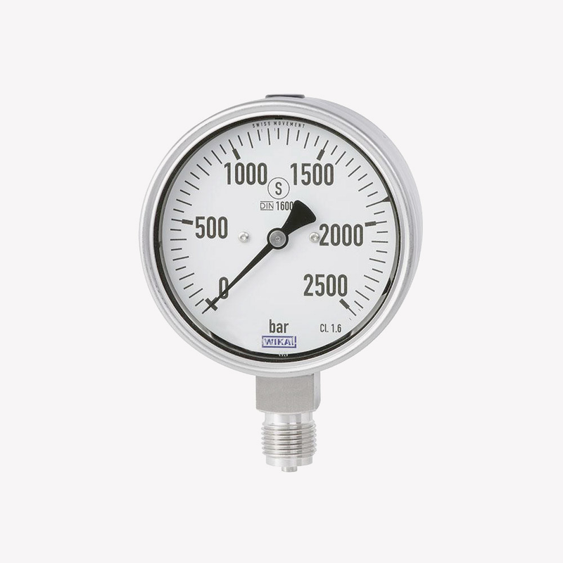 Манометр із трубкою Бурдона PG23HP-S, нержавіюча сталь, рис. 0