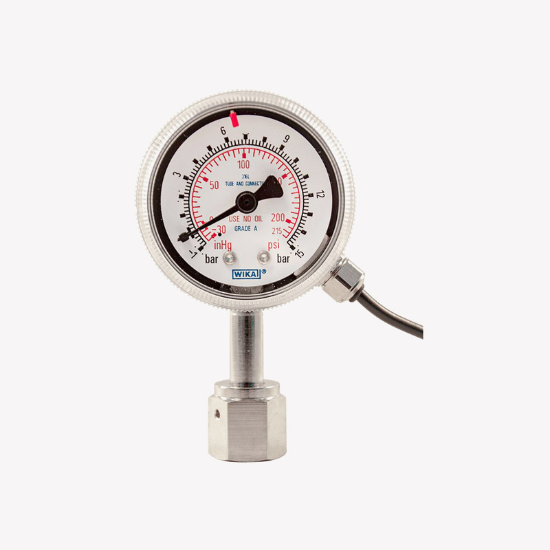 Манометр із трубкою Бурдона 230.15, нержавіюча сталь, рис. 0