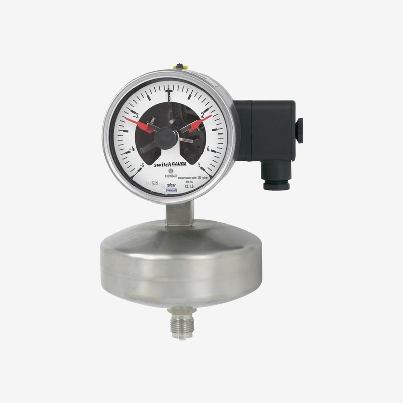 Капсульний манометр із перемикальними контактами 632.51+8xx, рис. 0