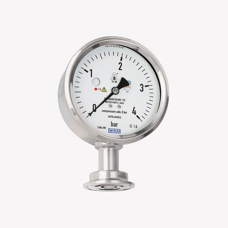 Мембранний манометр PG43SA-D, урівень, рис. 0