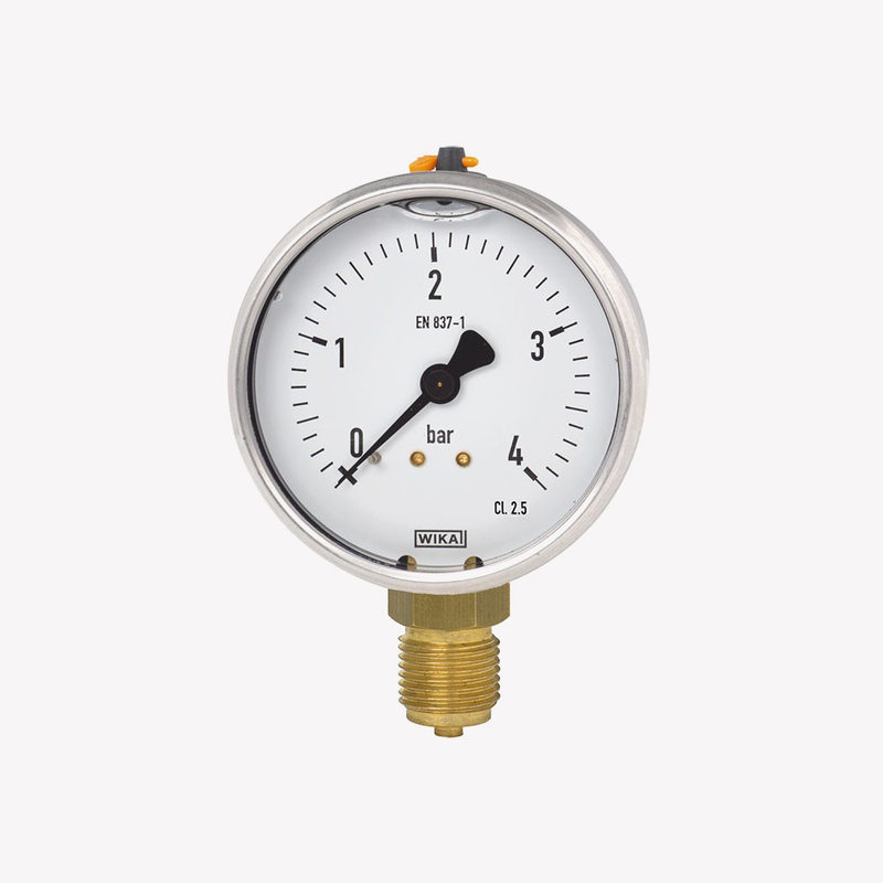 Манометр із трубкою Бурдона 113.53, мідний сплав, рис. 0