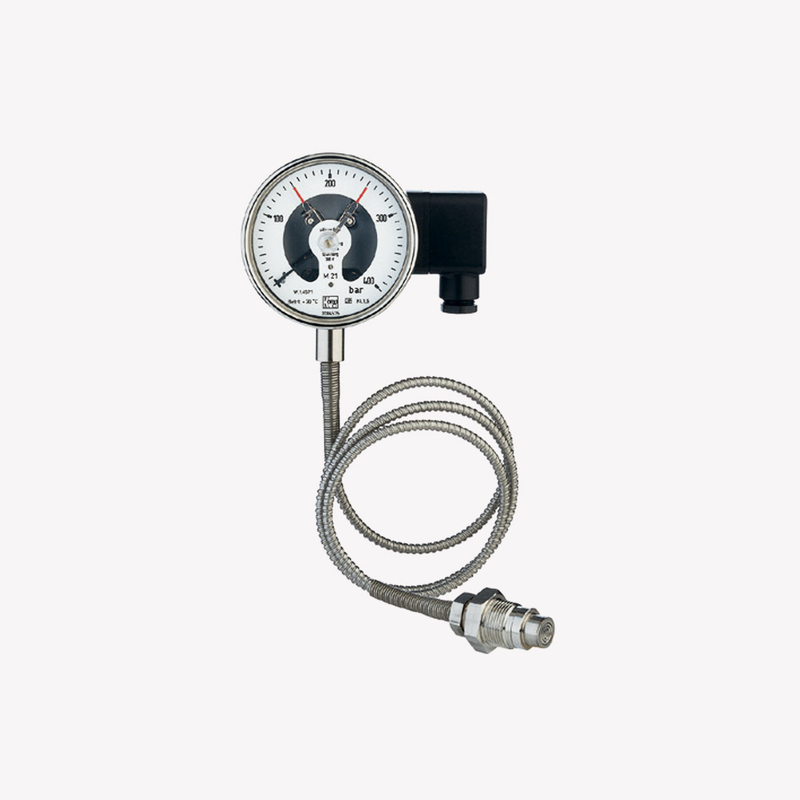 Манометр із нержавіючої сталі з In-Line-діафрагмою MAN-RF...M1...DRM-620, рис. 0