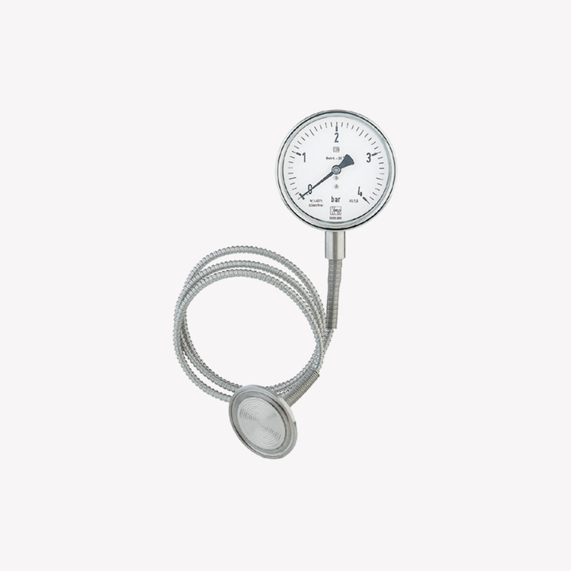 Манометр із розділювальною діафрагмою хомутного з’єднання MAN-RF...DRM-613, рис. 0