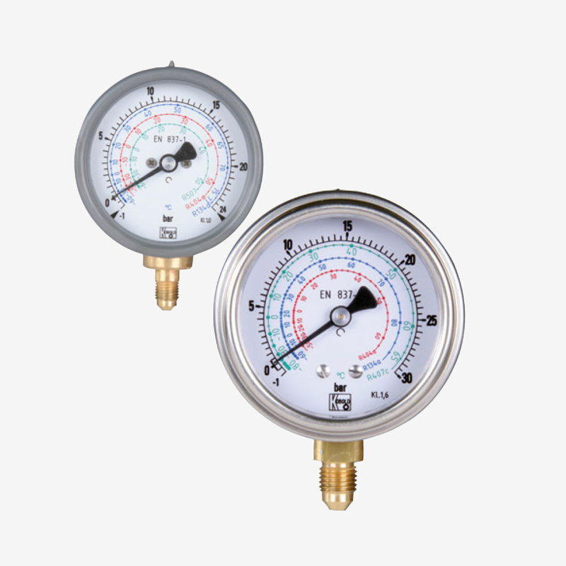 Манометр із трубкою Бурдона – холодильні технології MAN-T-R, рис. 0