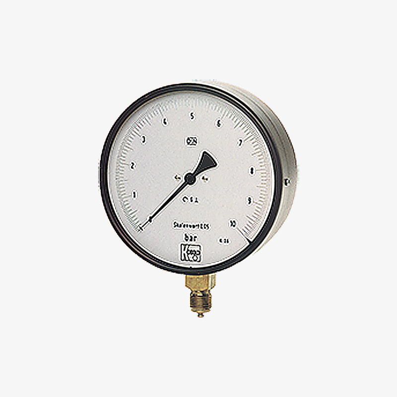 Зразковий манометр із трубкою Бурдона MAN-F. , рис. 0