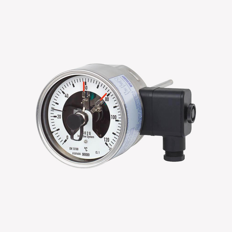 Біметалевий термометр із перемикальними контактами TGS55, рис. 0