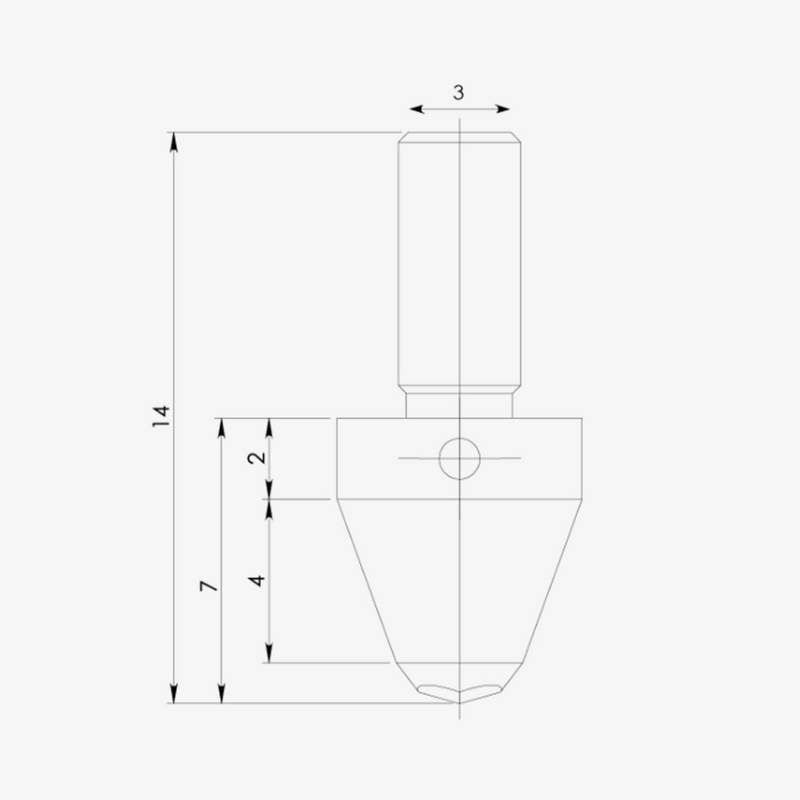 Індентор мікротвердості за Віккерсом UPI/8105, рис. 1
