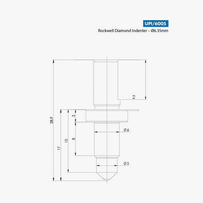 Індентор за Роквеллом UPI/6005, рис. 1