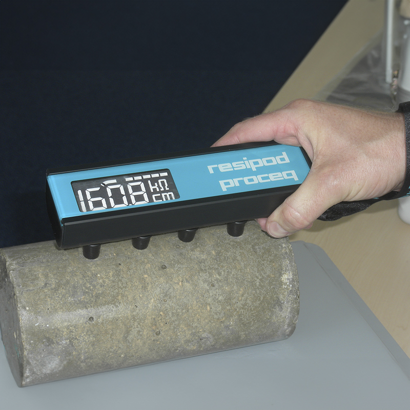 Resipod – вимірювання питомого електричного опору бетону, рис. 1
