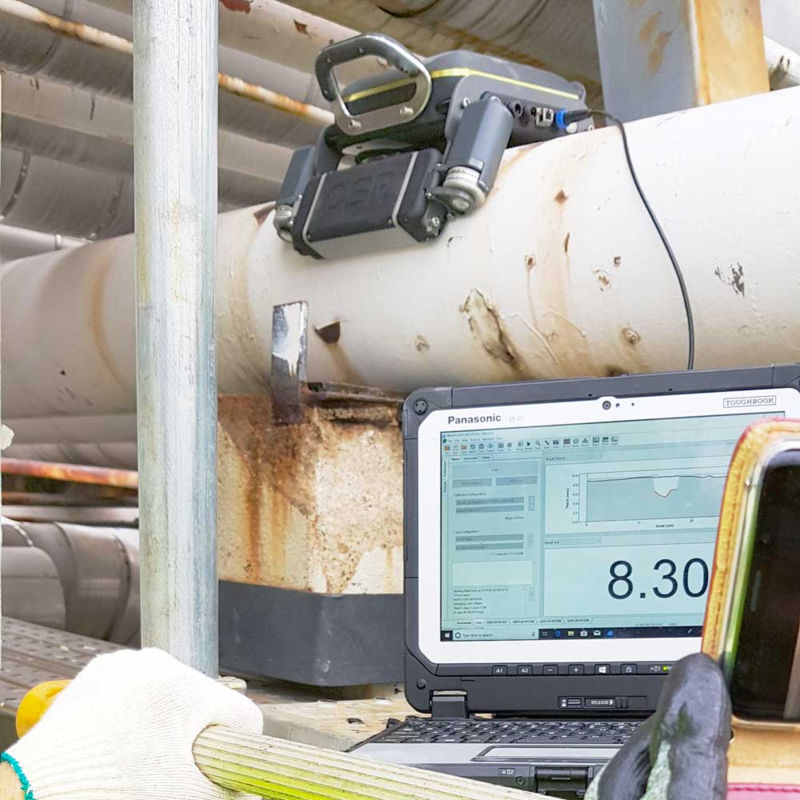 Сканер товщини труб та корозії під опорами QSR1, рис. 2