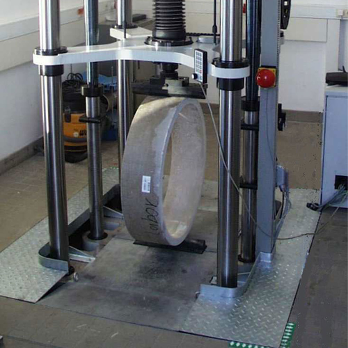 Випробування вершинним тиском склопластикових труб