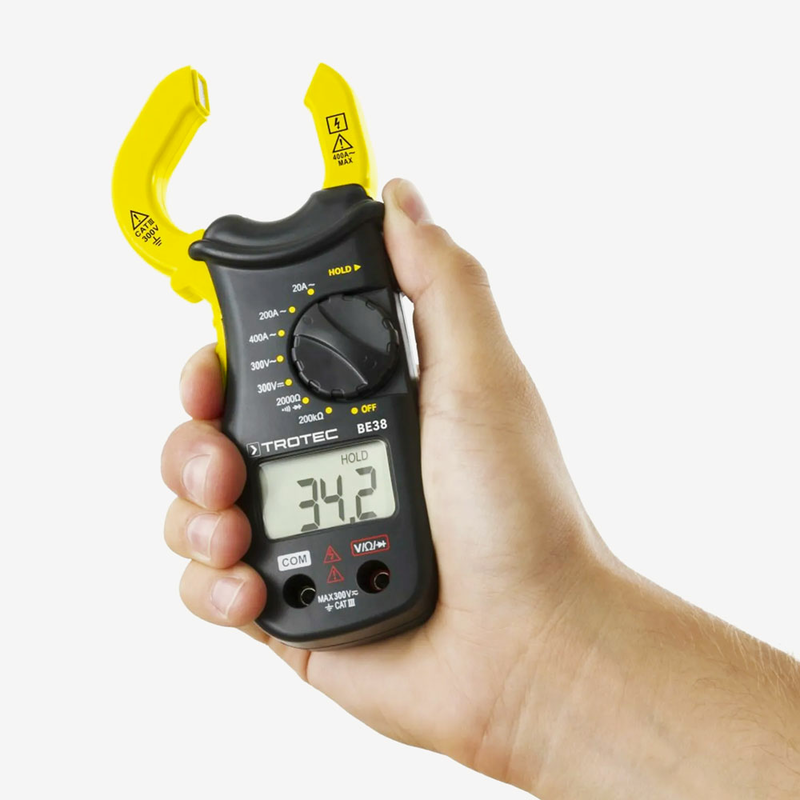 BE38 Струмовимірювальні кліщі, вимірювання змінного струму без розриву ланцюга , рис. 2