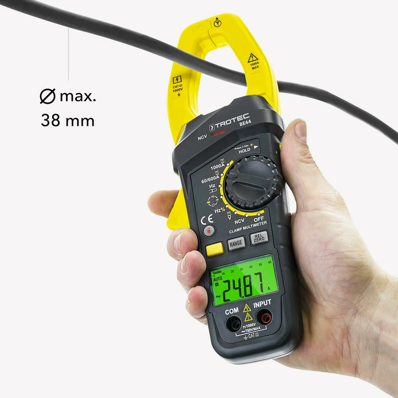 BE44 Струмовимірювальні кліщі, вимірювання постійного та змінного струму об'єднані , рис. 1